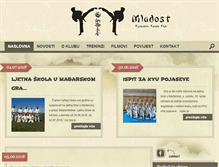 Tablet Screenshot of kyokushin-mladost.hr